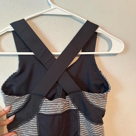 Lululemon Push Ur Limits Grey and White Tank - Picture 3 of 6